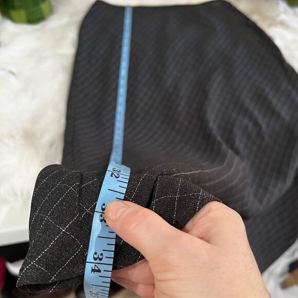 NEW Willi Smith Vintage 90s Windowpane Plaid Two Tone Longline Maxi Skirt 8 NWOT - Picture 16 of 16